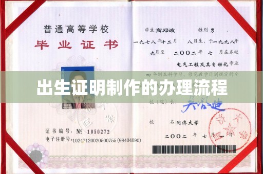 志丹出生证明制作的办理流程